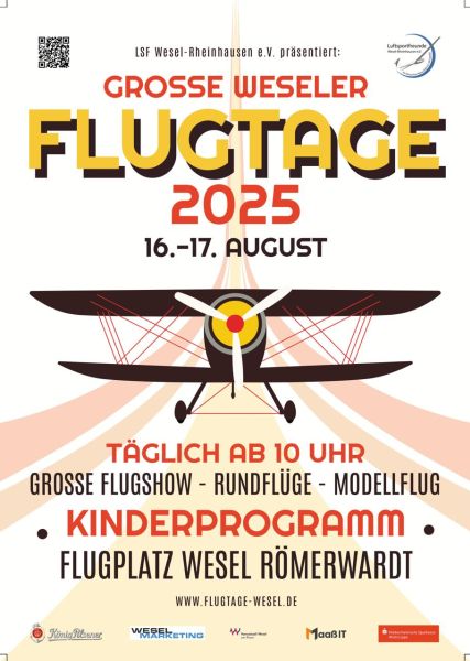 Flyer Flugtage 2025 Vorderseite