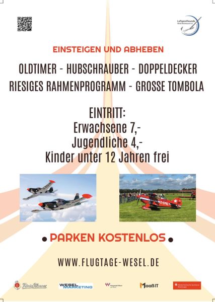 Flugtage Flyer Rückseite